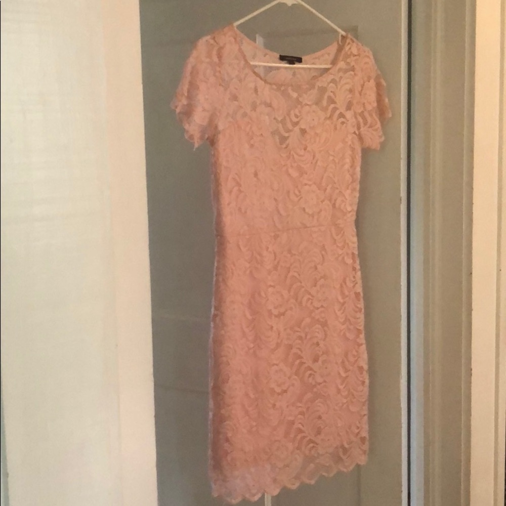 Pink lace dress